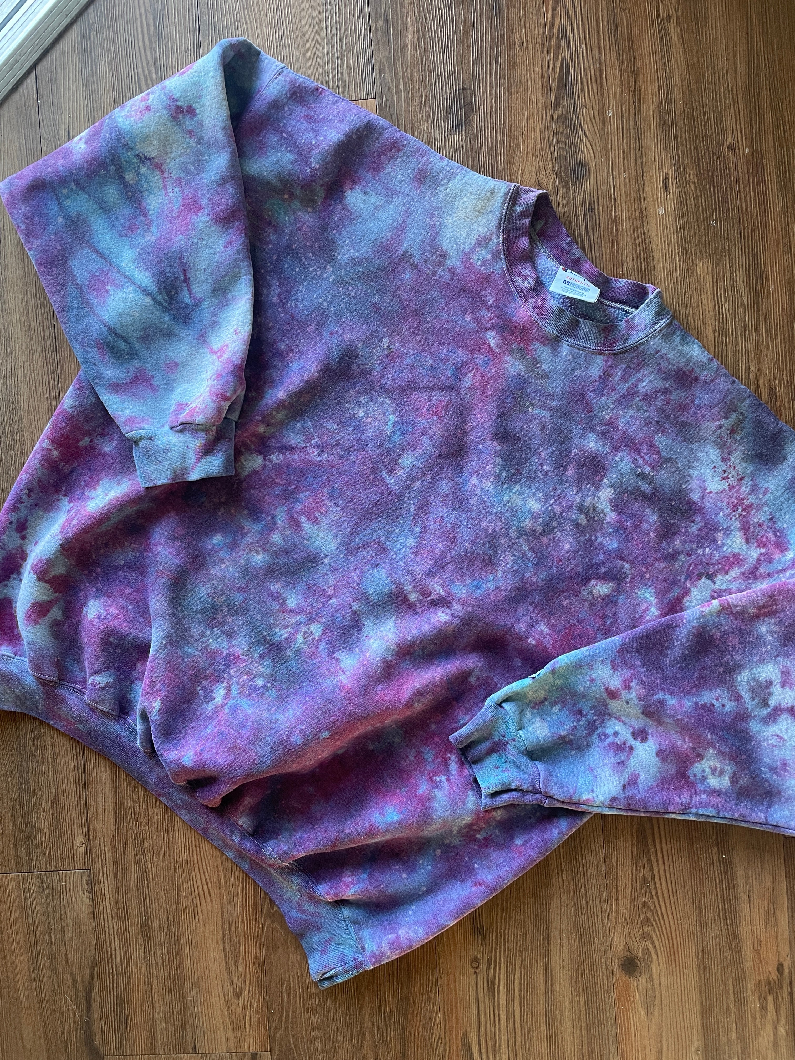 3XL Men’s Champion Galaxy Dye Handmade Tie Dye Sweatshirt