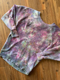 Small Women’s aerie Galaxy Tie Dye Sweatshirt | Pastel Purple Ice Dye Long Sleeve Sweatshirt