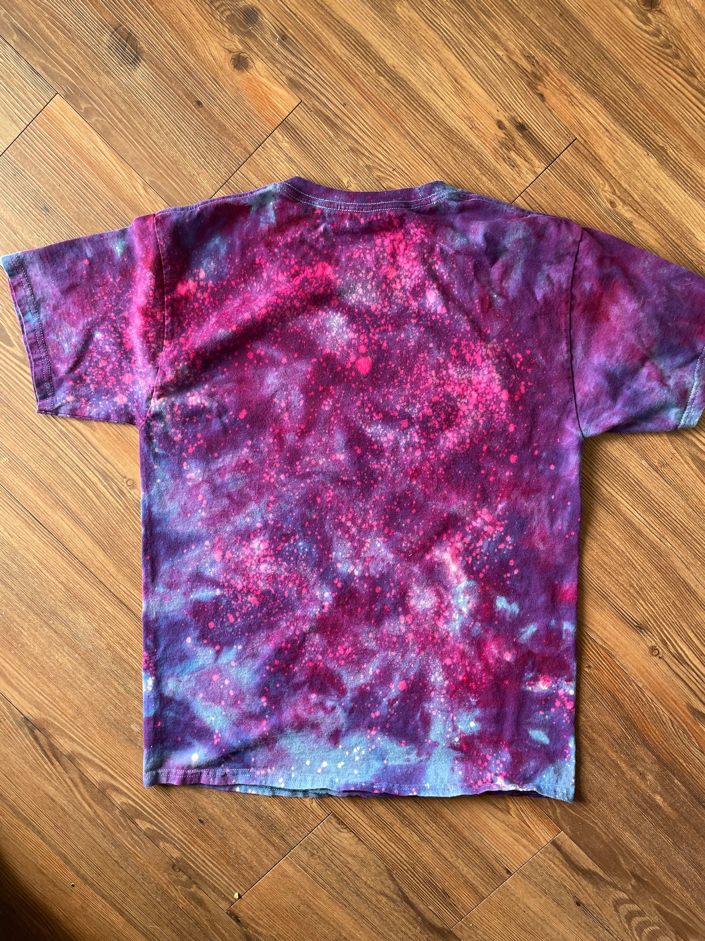MEDIUM Men’s Colorado Bison Galaxy Tie Dye T-Shirt | Purple Ice Dye Short Sleeve Tee