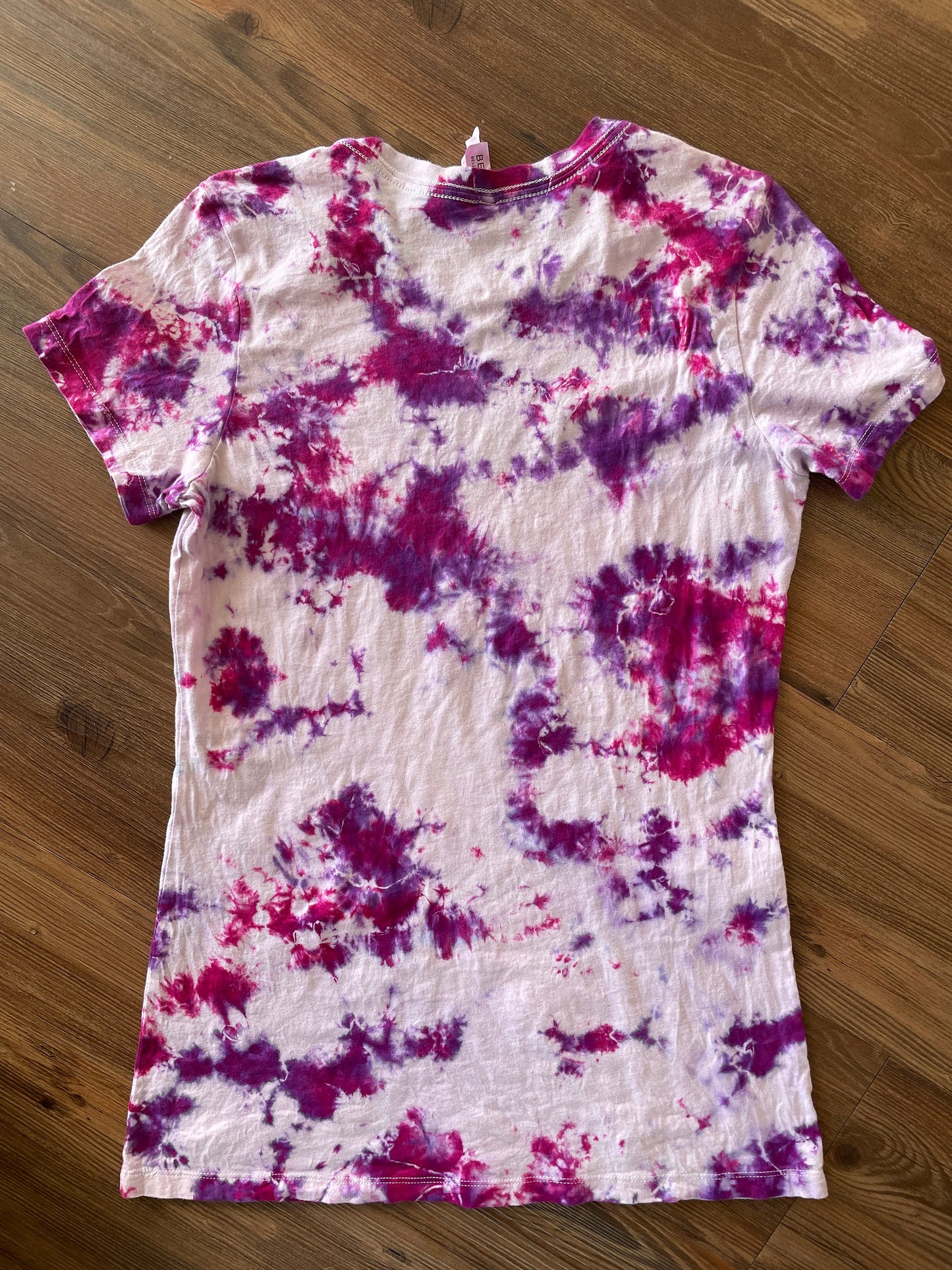 No More 1 in 4 Handmade Tie Dye t-shirt | Sexual Abuse Awareness Short Sleeve Top Women’s Medium | Sustainably Made